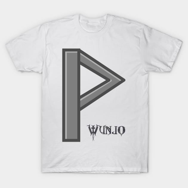 Wunjo Rune T-Shirt by GodiLimeg